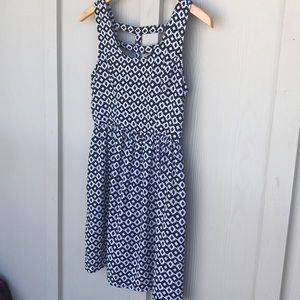 Xhilaration Black & White Geometric Dress